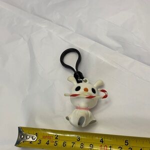Disney Zero with Candy Cane- Nightmare Before Christmas Keychain